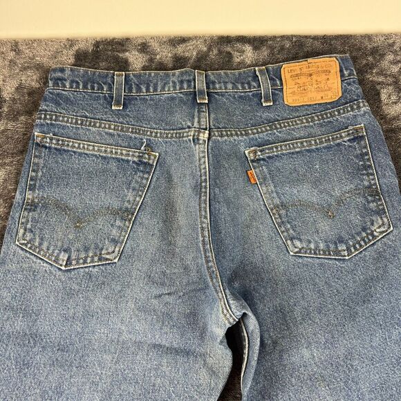 Vtg Levi's Orange Tab Boot Cut 217 Men's 36X32(34X31) Blue Denim Jeans - Picture 10 of 14